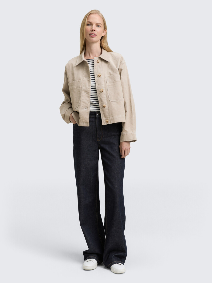chaqueta de pana oversize