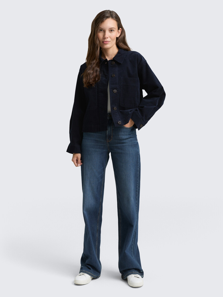 chaqueta de pana oversize
