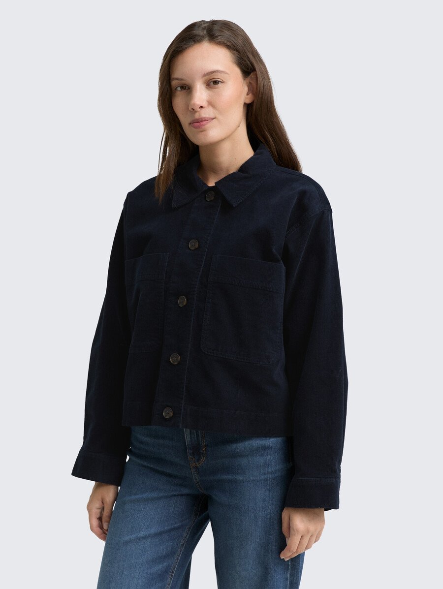 chaqueta de pana oversize