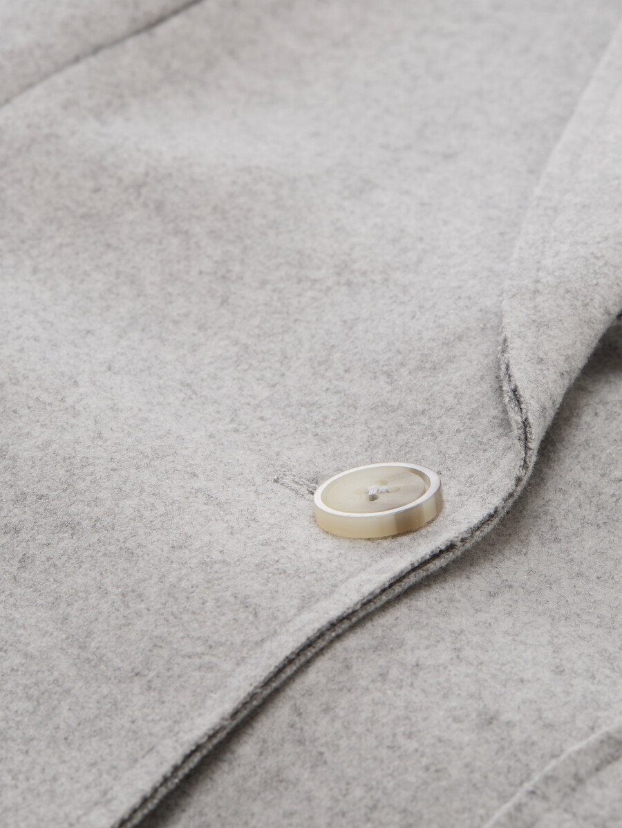 blazer de corte entallado con efecto melange