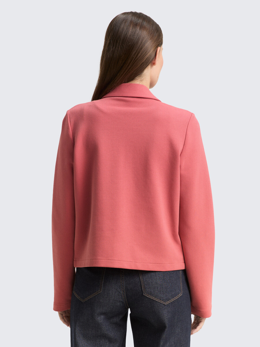chaqueta de corte regular con cremallera