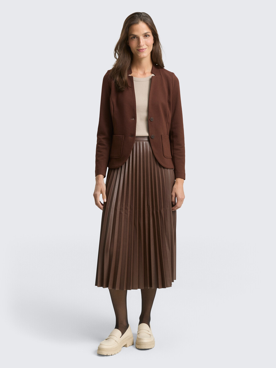 blazer de corte entallado con textura otomana