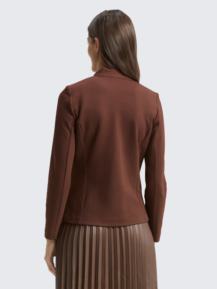 blazer de corte entallado con textura otomana