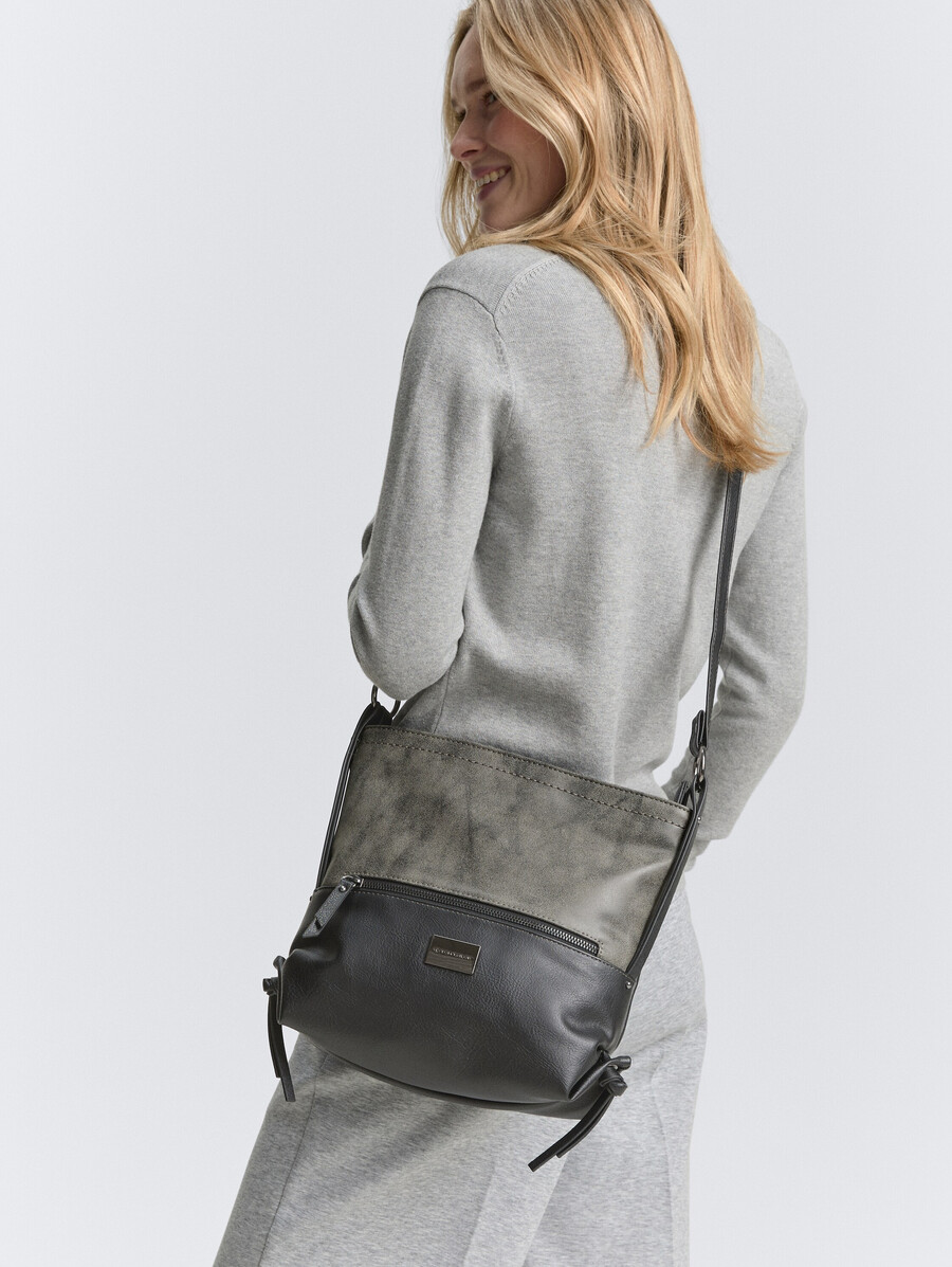 bolso de hombro ttelin m con mezcla de materiales