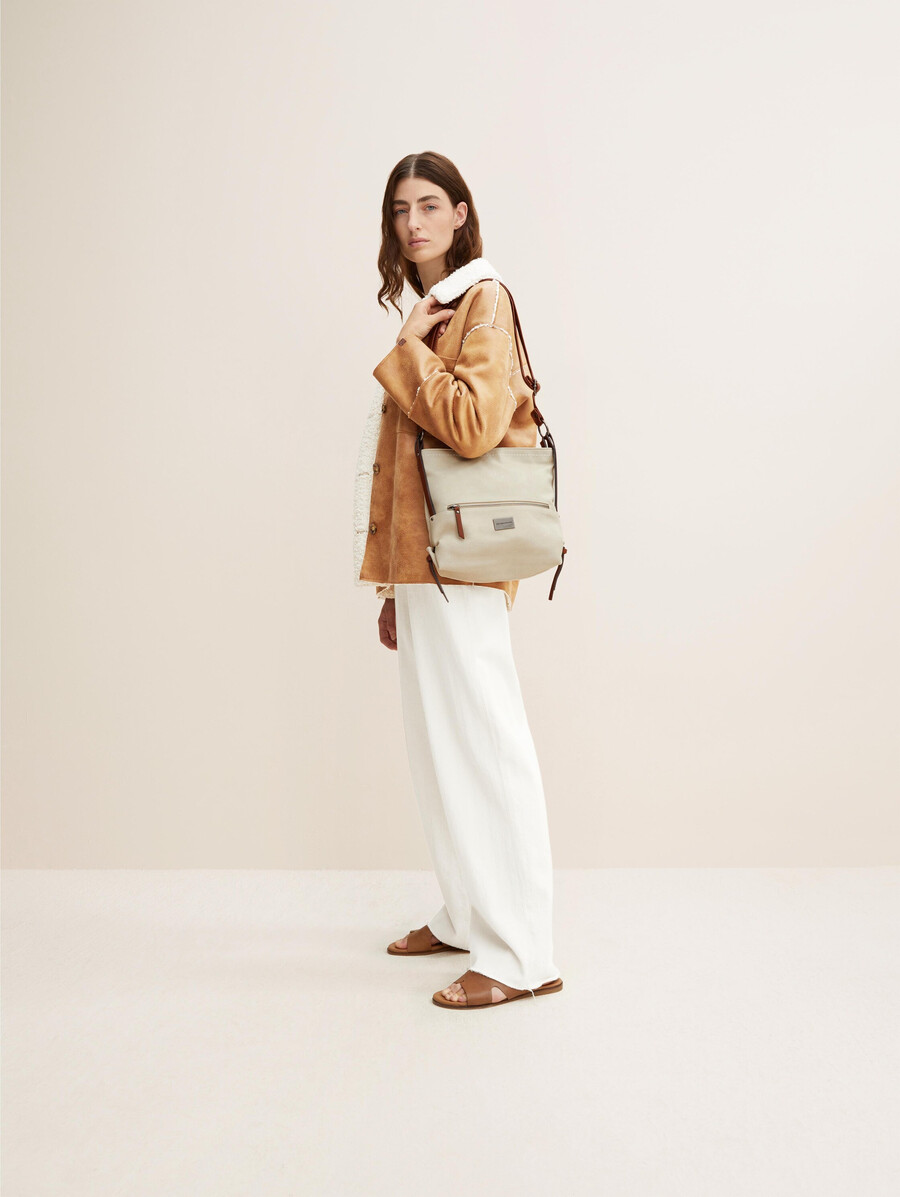 bolso de hombro ttelin m con mezcla de materiales