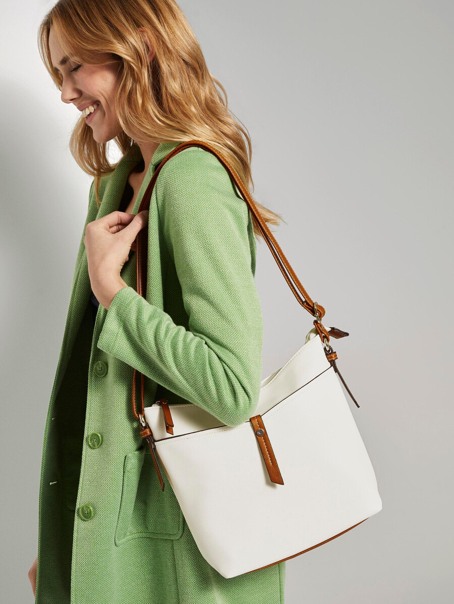 bolso de hombro ttnovara m con compartimento exterior