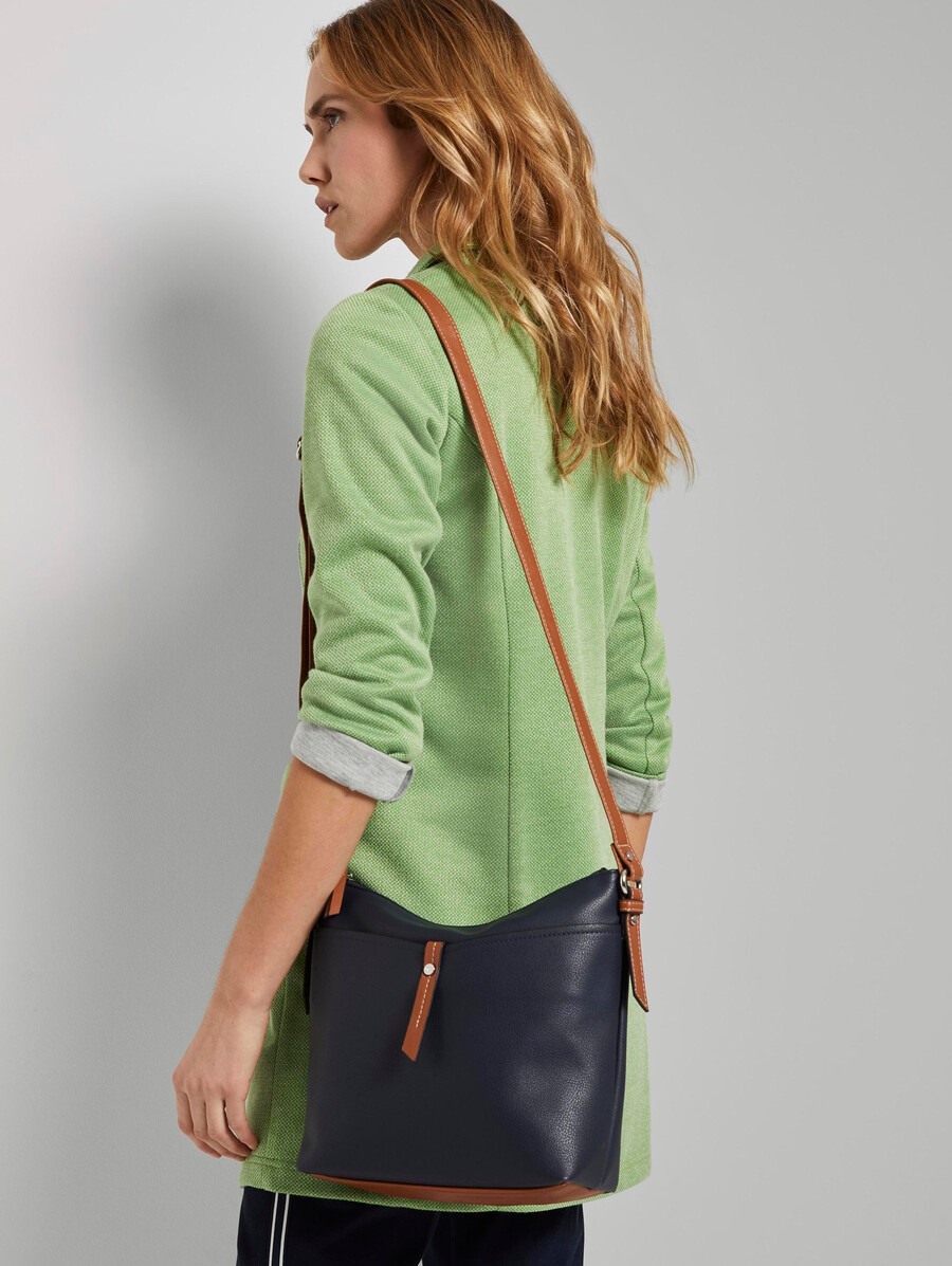 bolso de hombro ttnovara m con compartimento exterior