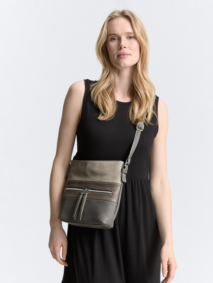 bolso de hombro ttellen m con bloqueo de color
