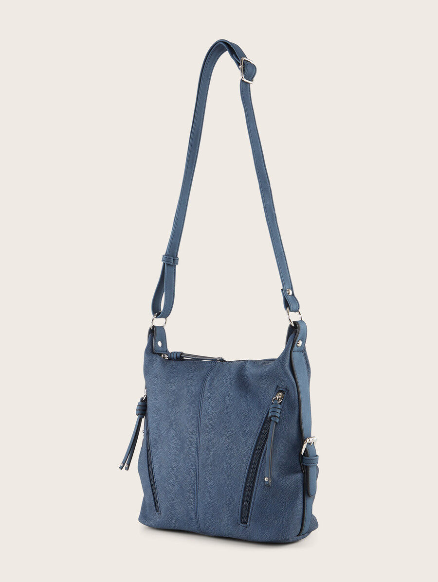bolso de hombro ttcaia m con detalles de cremallera
