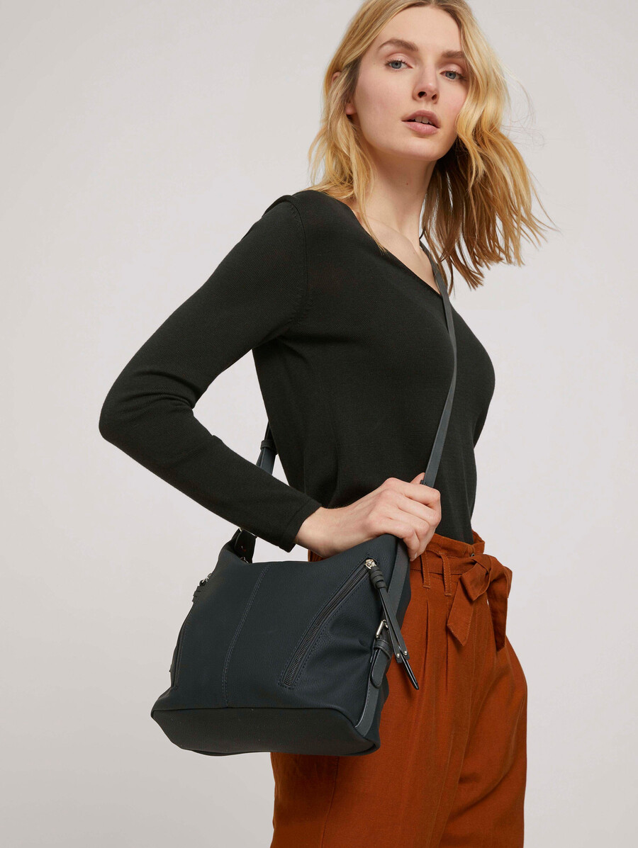 bolso de hombro ttcaia m con detalles de cremallera