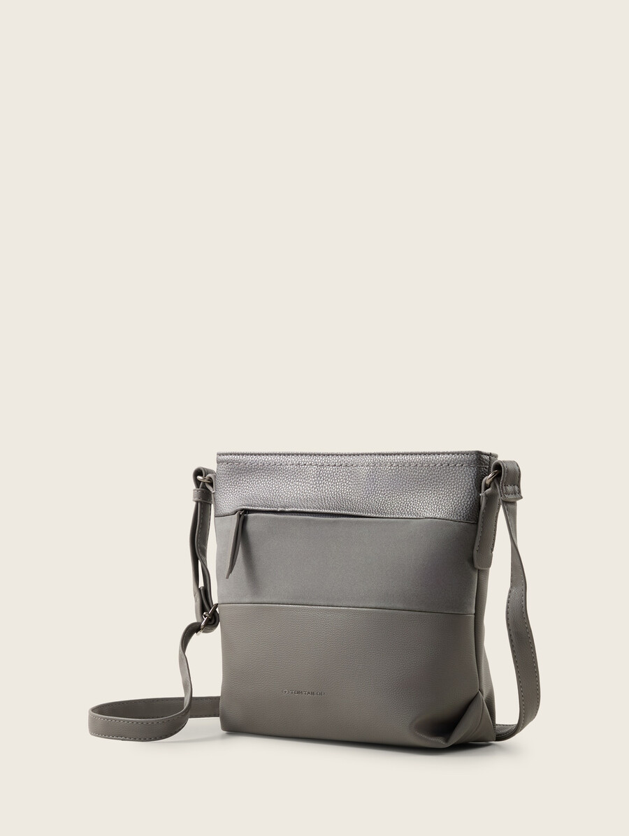 bolso de hombro ttnicolina m con mezcla de materiales