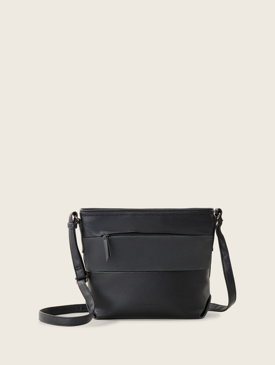 bolso de hombro ttnicolina m con mezcla de materiales