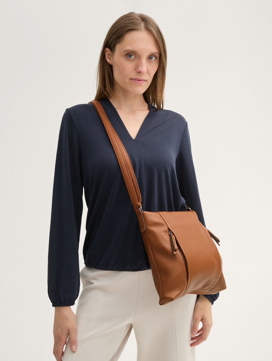 bolso de hombro ttbeca m con detalles de cremallera