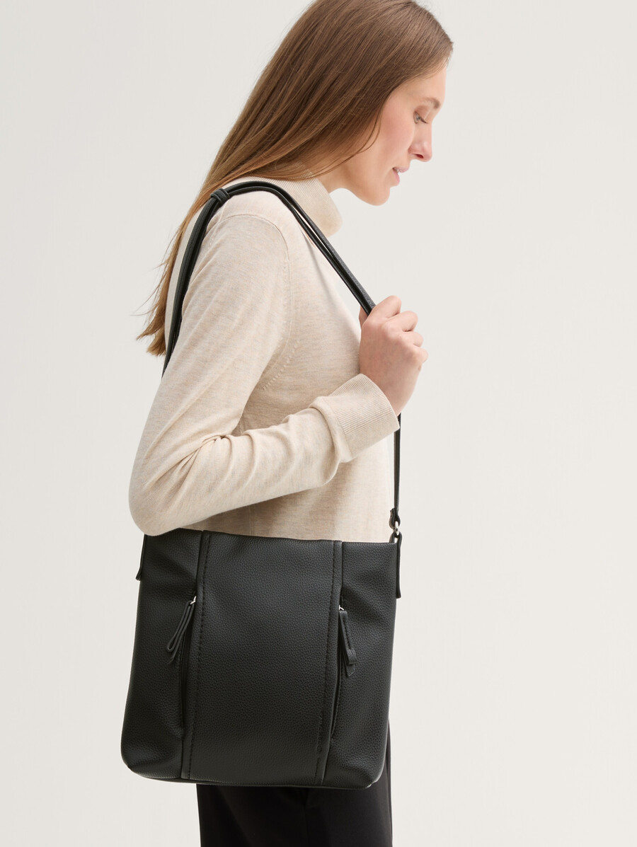 bolso de hombro ttbeca m con detalles de cremallera