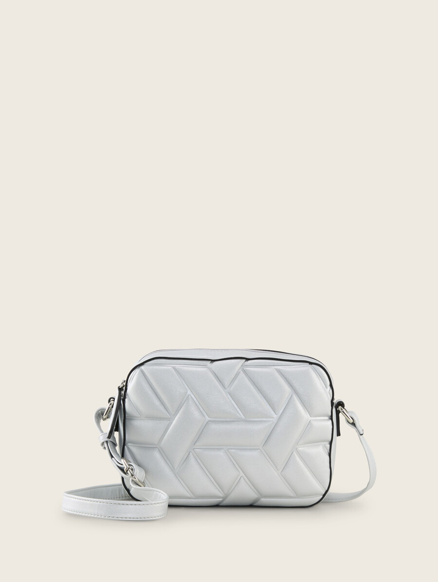 bolso de hombro ttamela con detalles acolchados