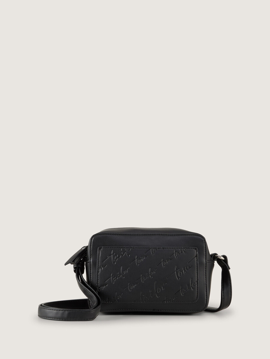 bolso de hombro ttwendi con logotipo en relieve