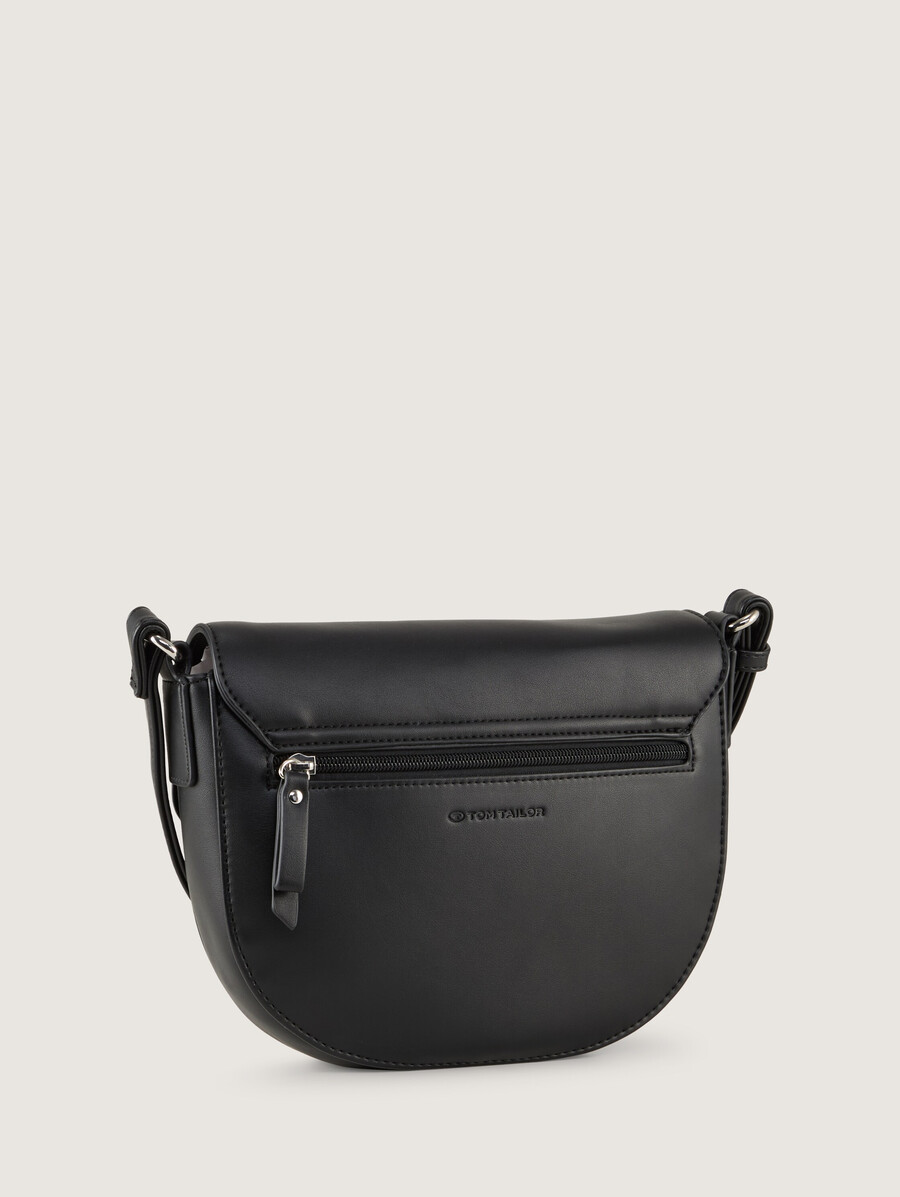 bolso de hombro ttwendi con solapa y logotipo en relieve