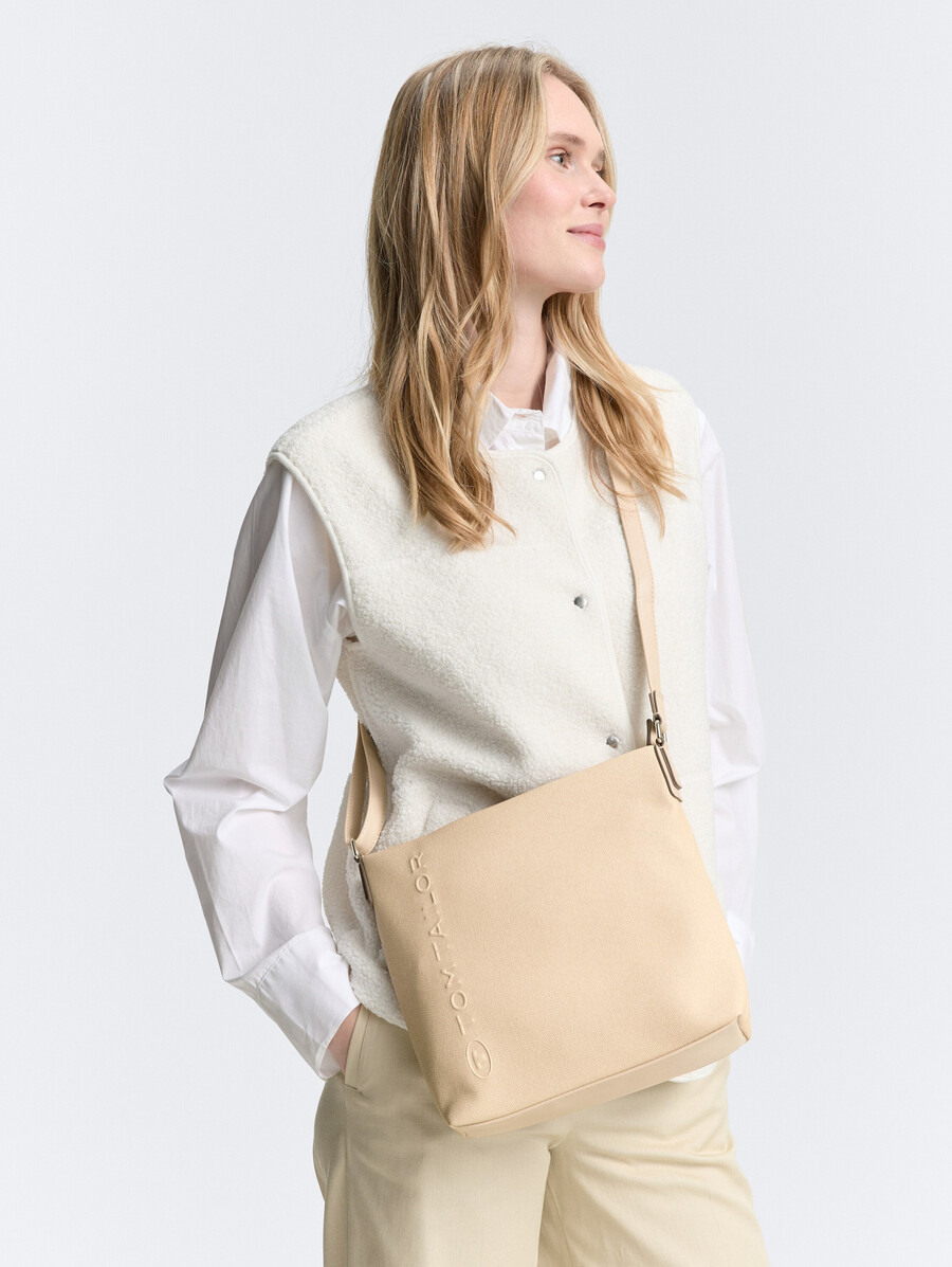 bolso de hombro ttrosa s en aspecto de lona