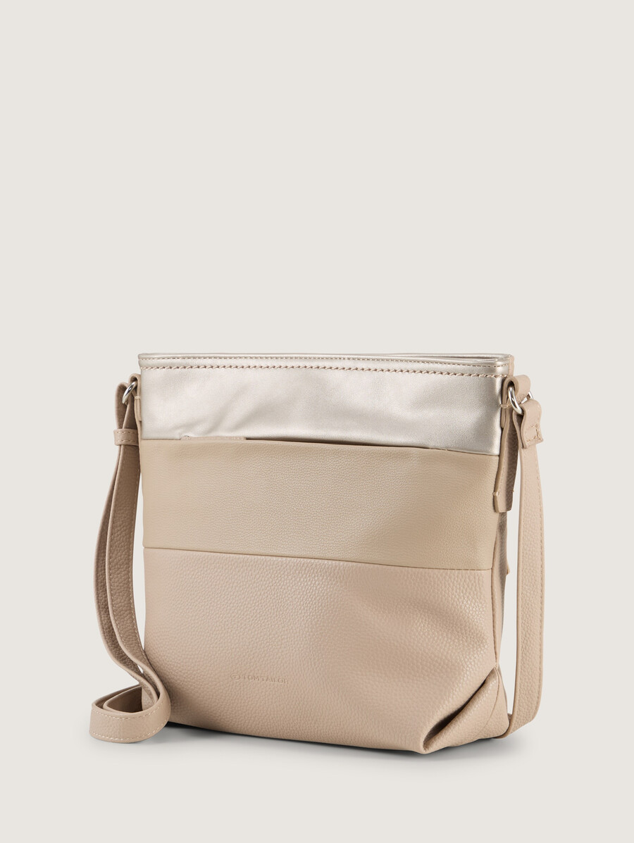 bolso de hombro ttnicolina m con mezcla de materiales