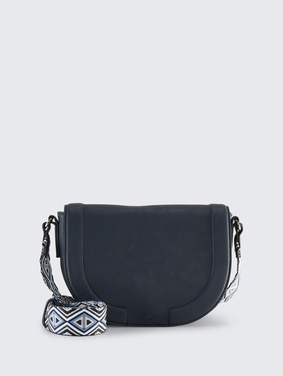 bolso de hombro ttnani con correa tejida estampada