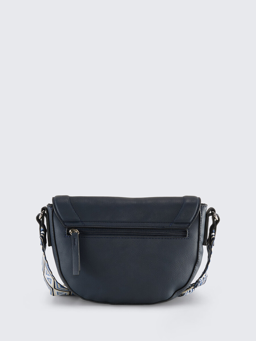 bolso de hombro ttnani con correa tejida estampada