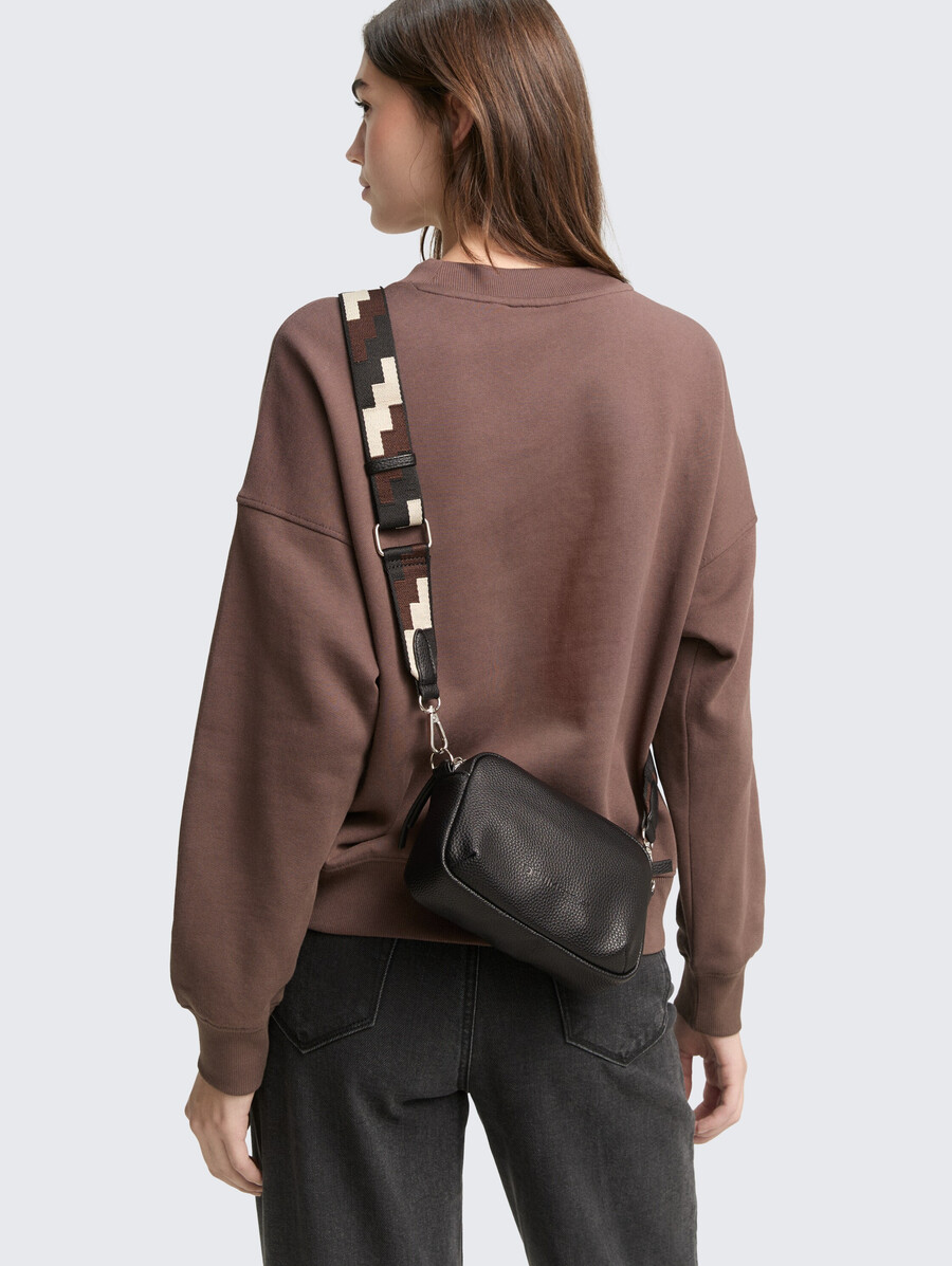 bolso de hombro de piel sintética ttsada