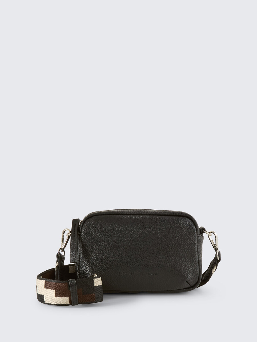 bolso de hombro de piel sintética ttsada