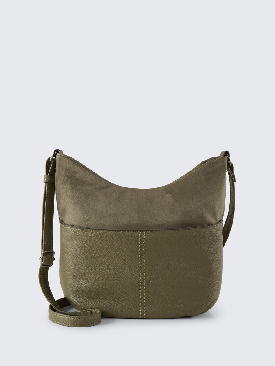 bolso de hombro ttmiha m con mezcla de materiales