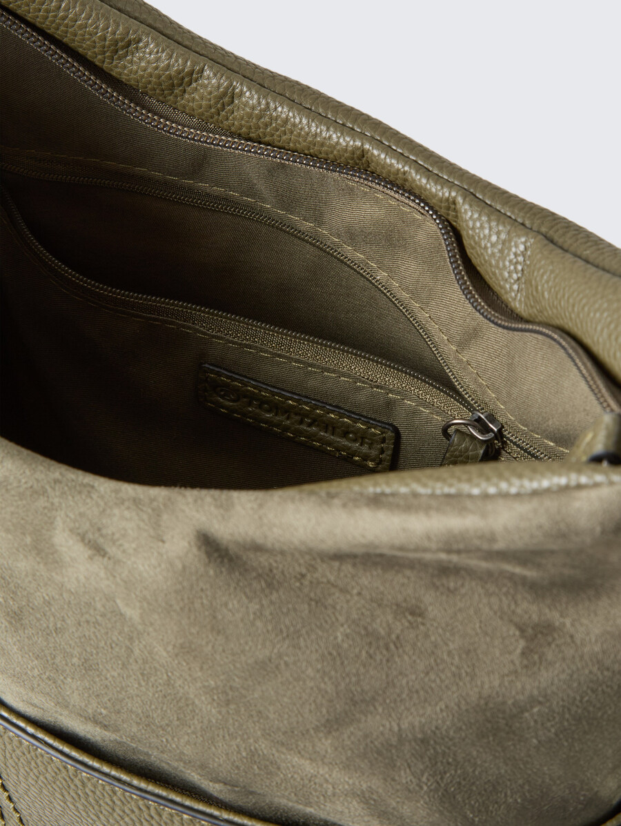 bolso de hombro ttmiha m con mezcla de materiales