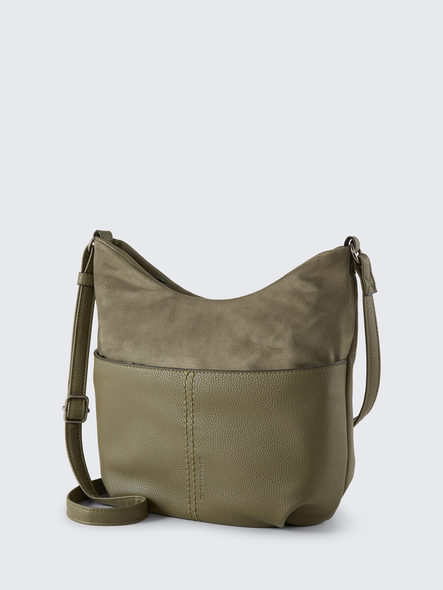 bolso de hombro ttmiha m con mezcla de materiales