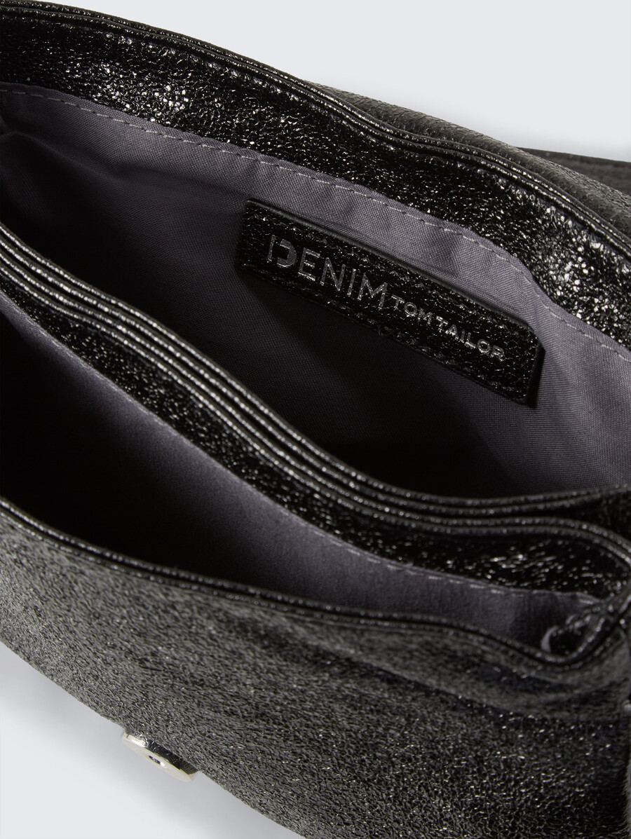 bolso de hombro ttquinn s con efecto brillante