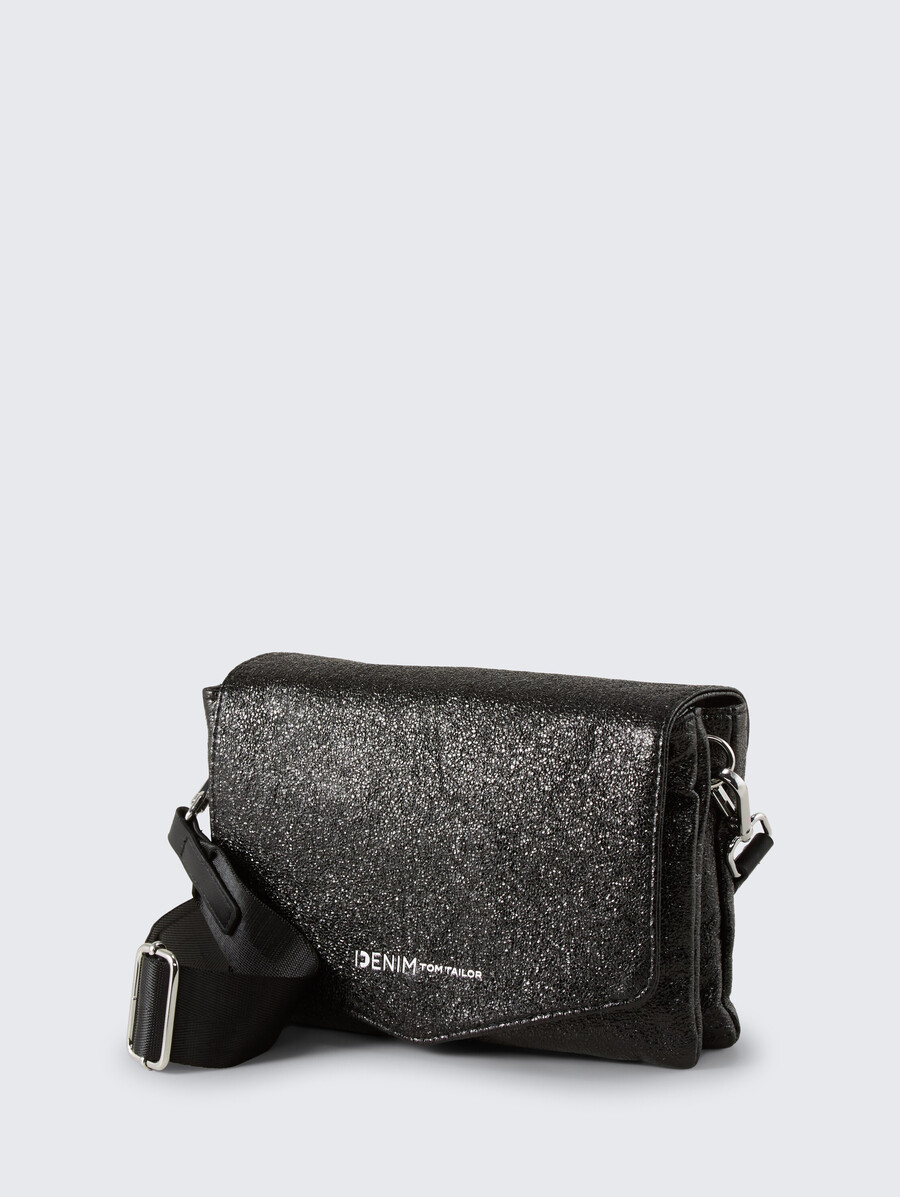 bolso de hombro ttquinn s con efecto brillante