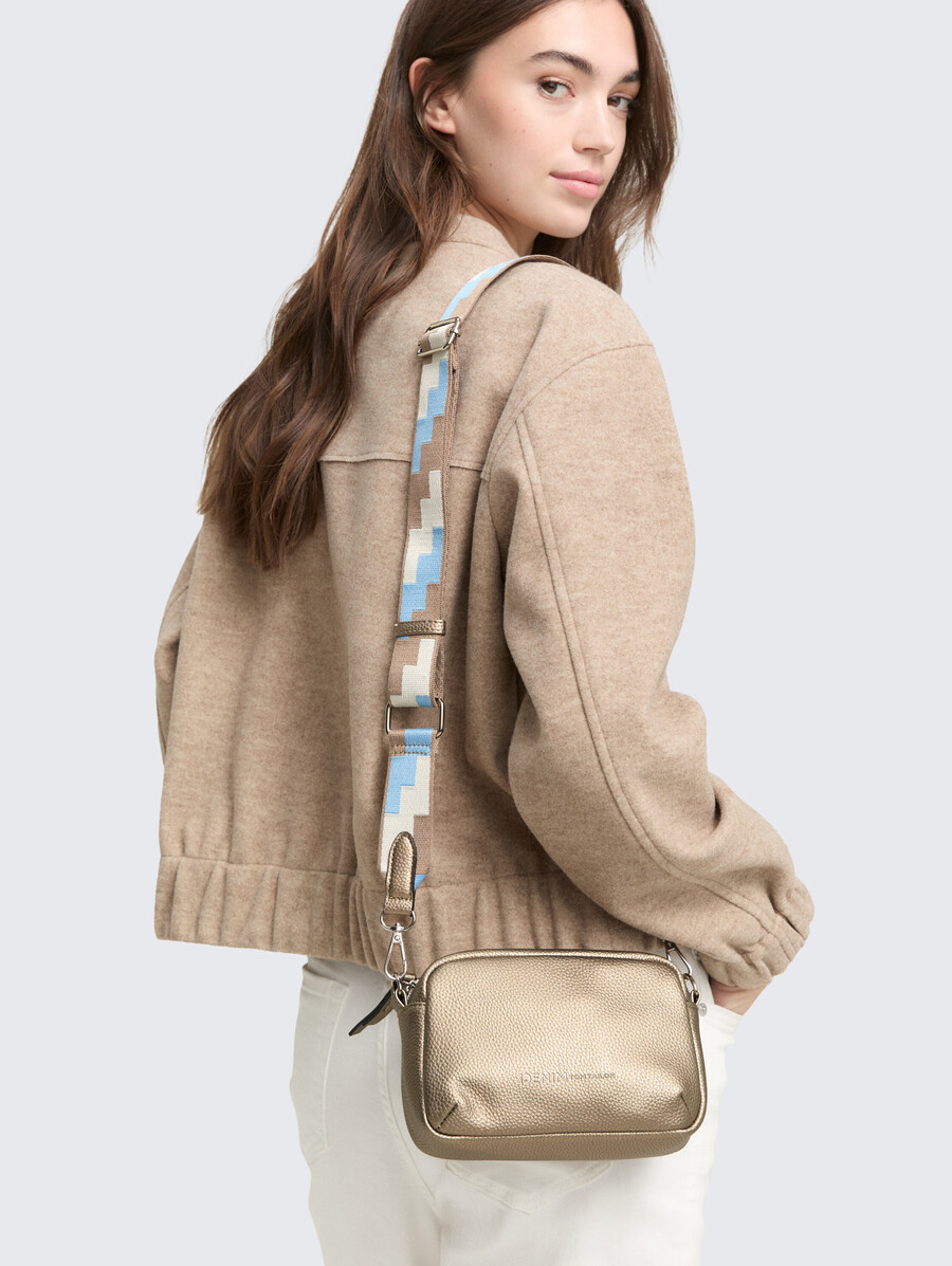 bolso de hombro de piel sintética ttsada