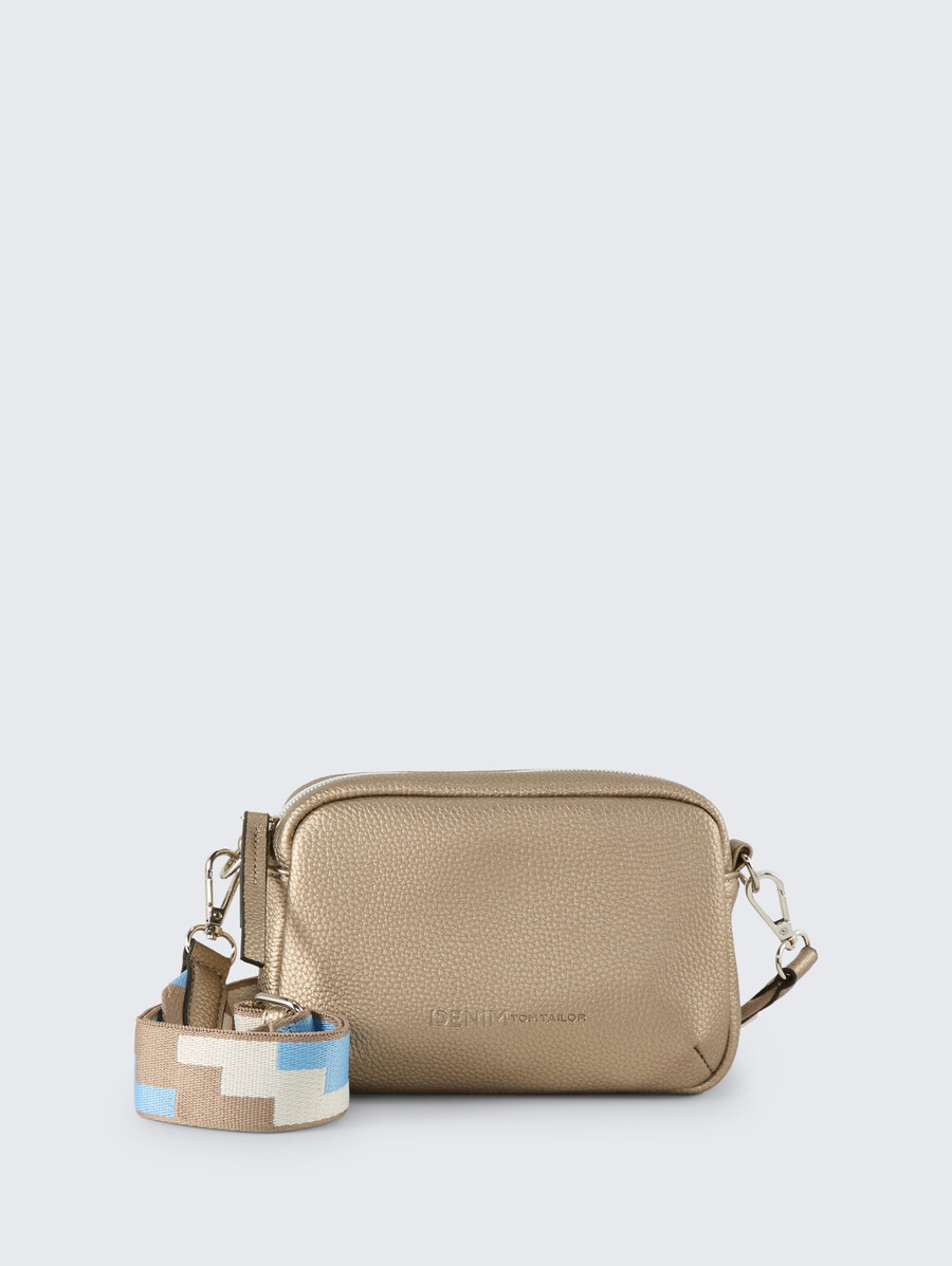 bolso de hombro de piel sintética ttsada