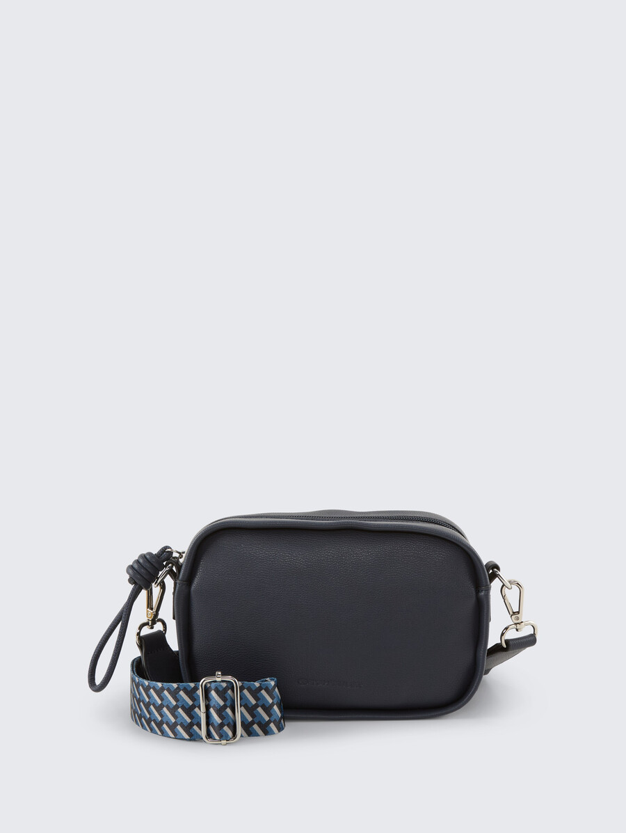bolso de hombro tttatiana con correa tejida estampada