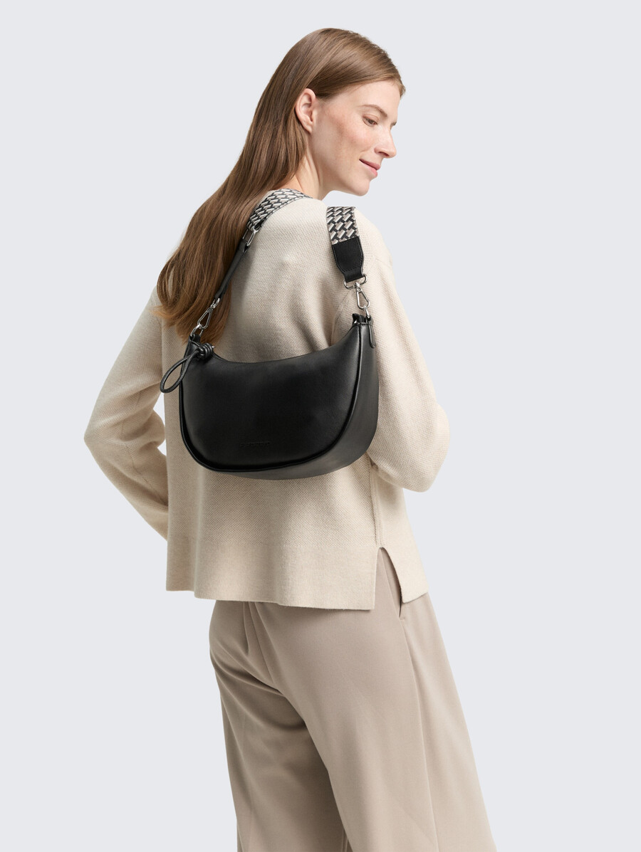 bolso de hombro tttatiana con correa tejida estampada