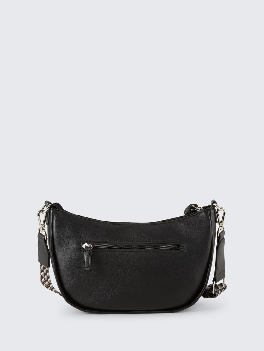 bolso de hombro tttatiana con correa tejida estampada