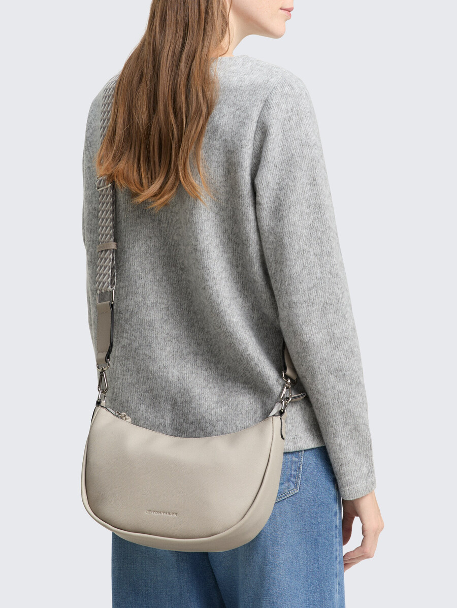 bolso de hombro tttatiana con correa tejida estampada