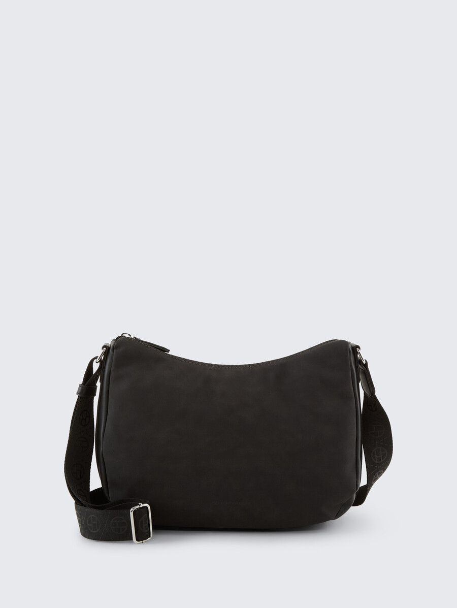 bolso de hombro ttyara s con correa tejida estampada