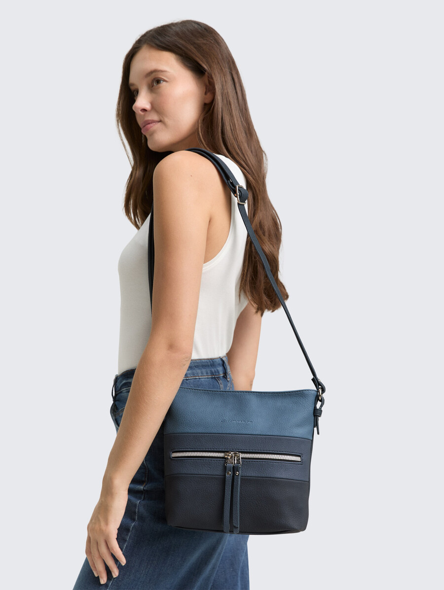bolso de hombro ttellen m con bloqueo de color