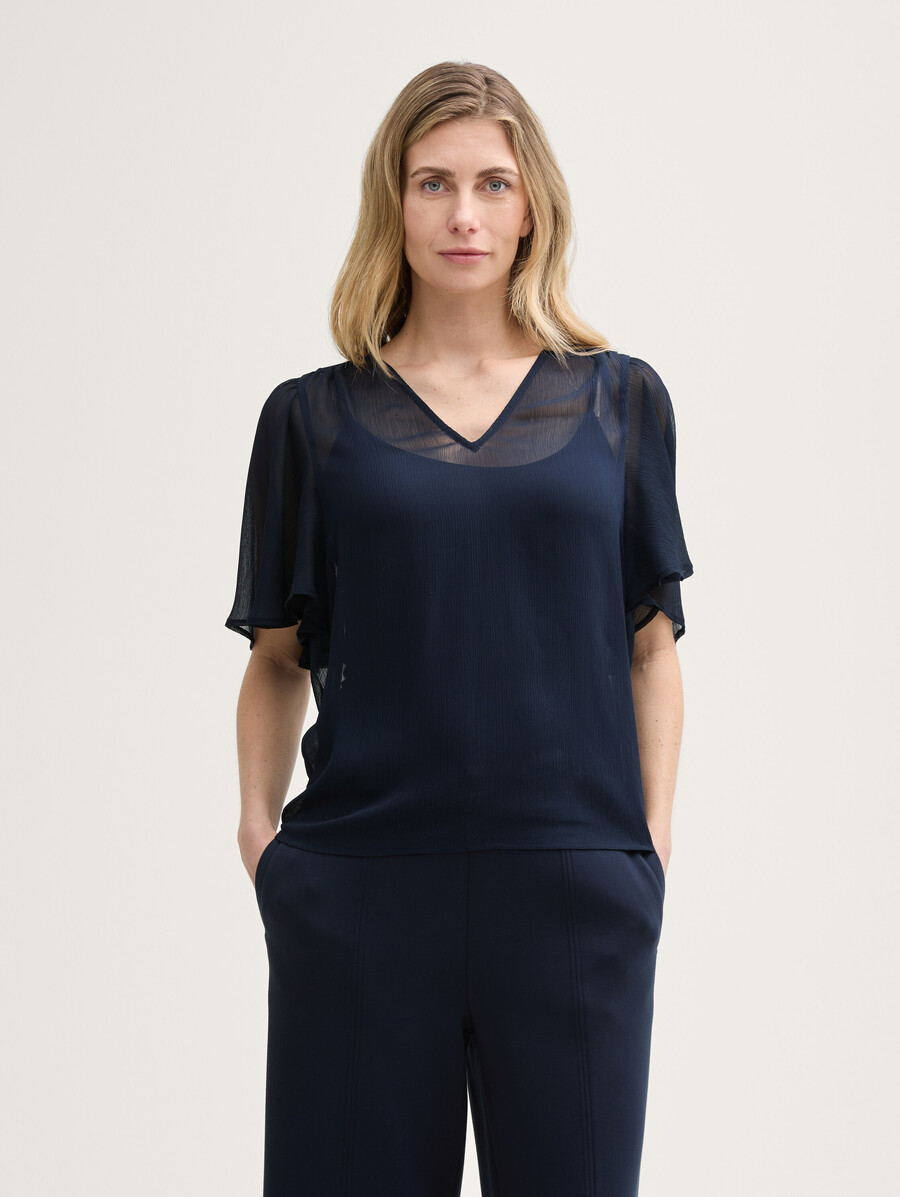 blusa de gasa
