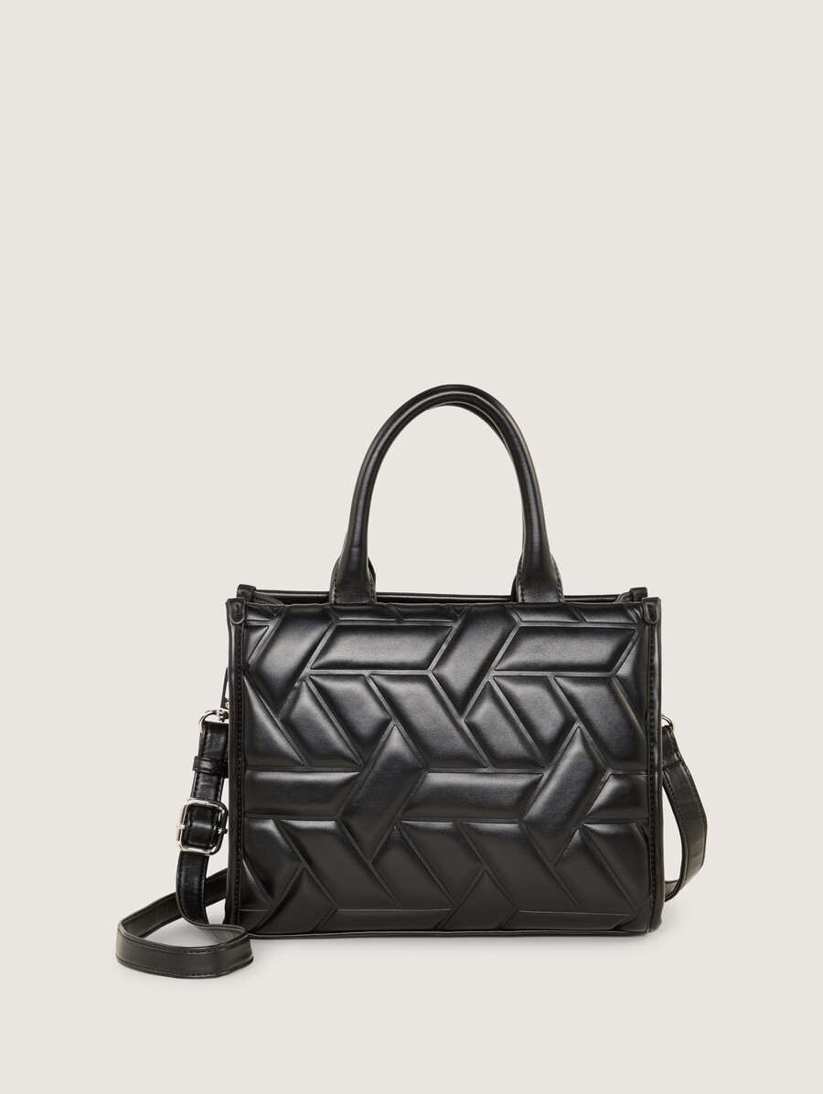 bolso shopper ttamela s con detalles acolchados