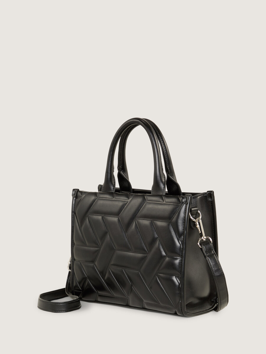 bolso shopper ttamela s con detalles acolchados