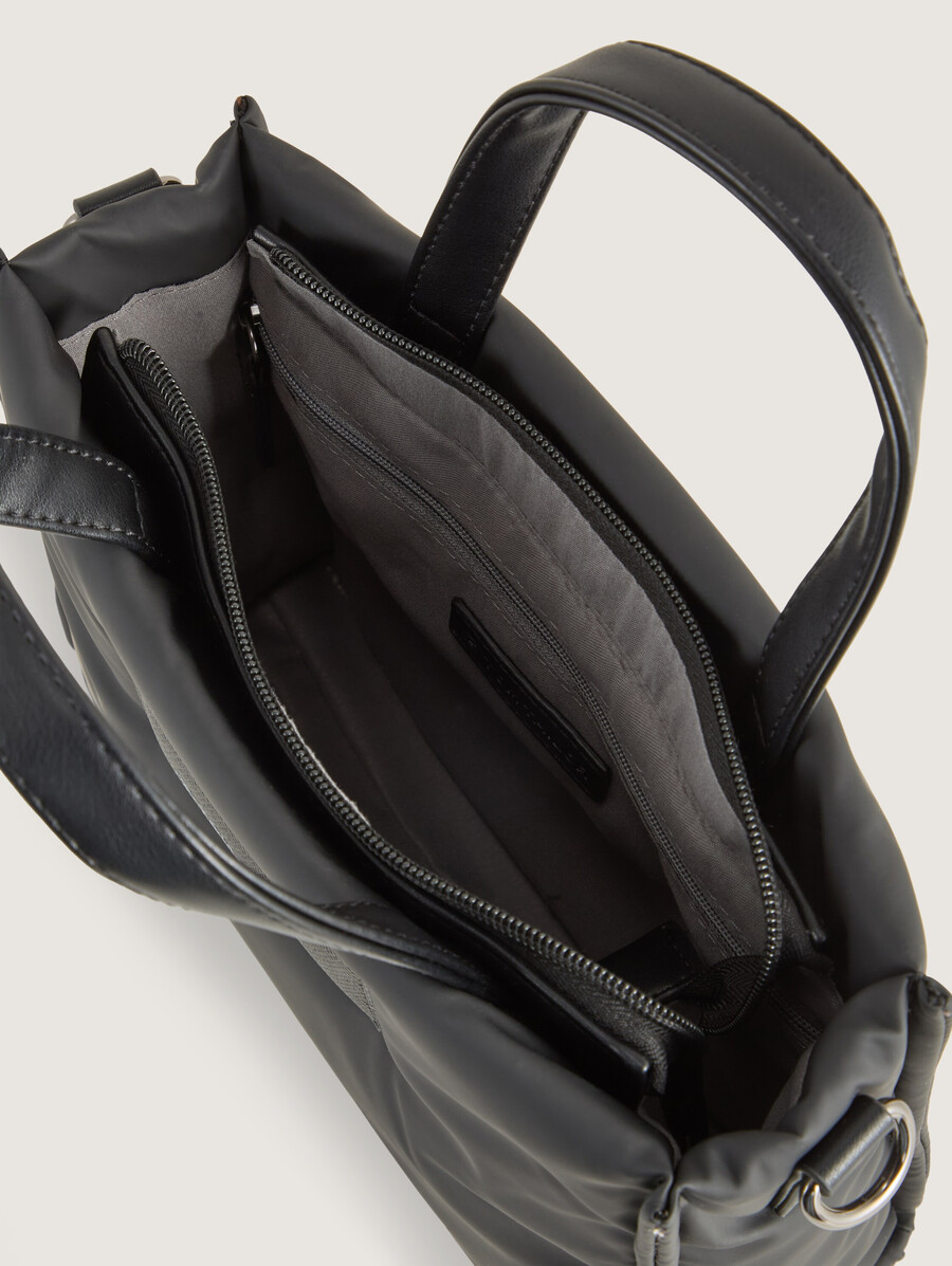 bolso shopper ttpatti s con cremallera y acolchado