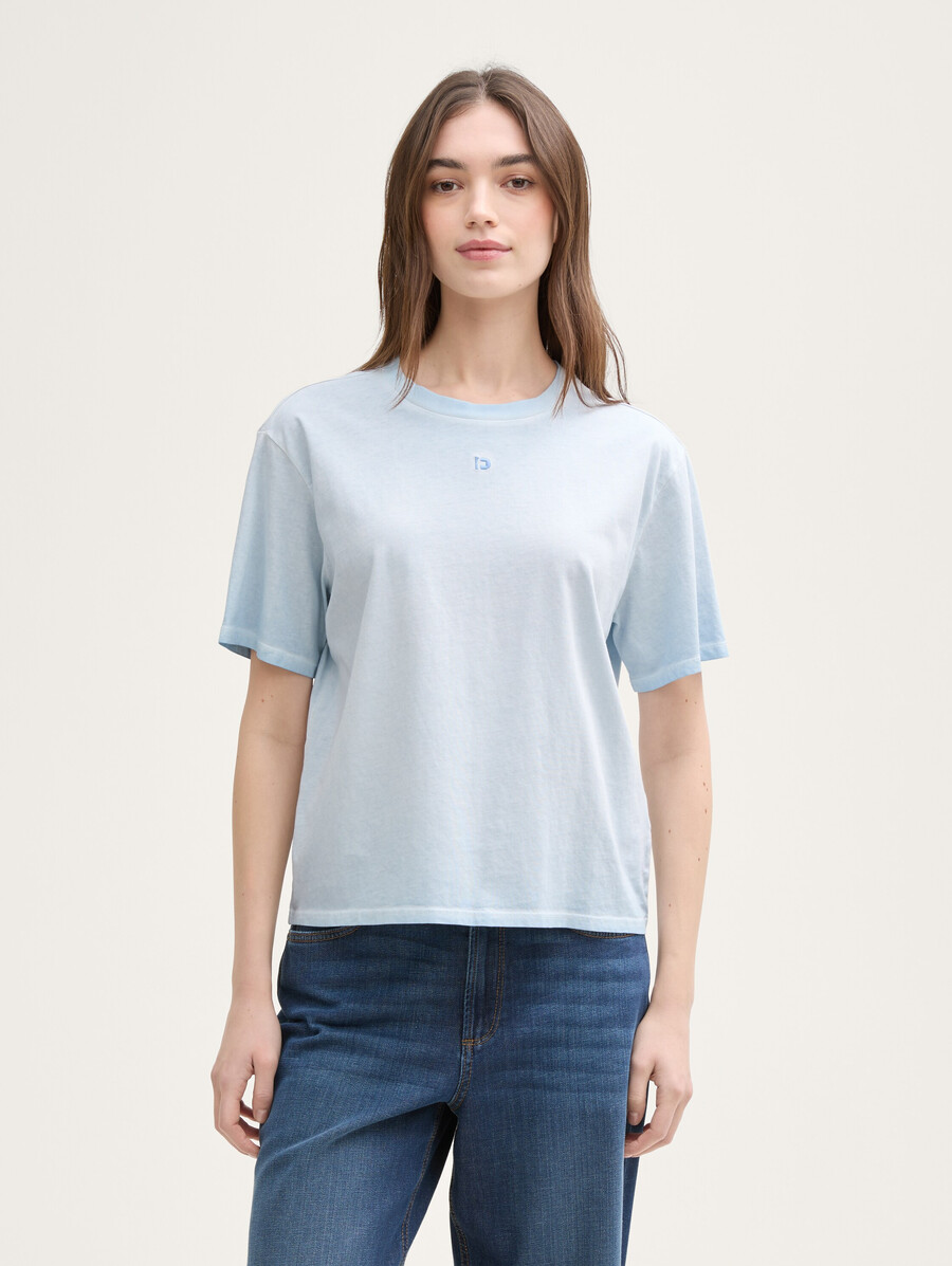 camiseta de corte cuadrado