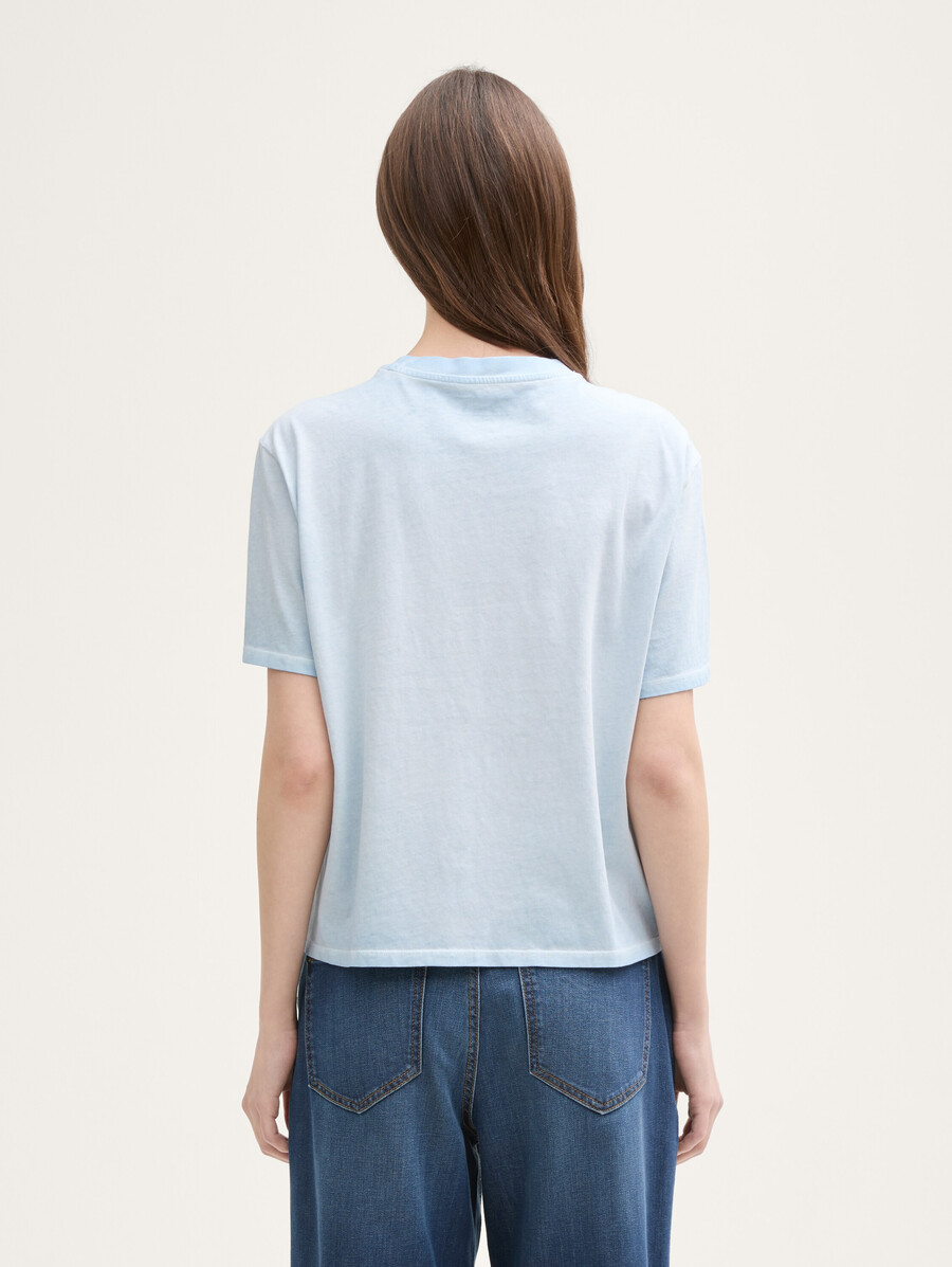 camiseta de corte cuadrado