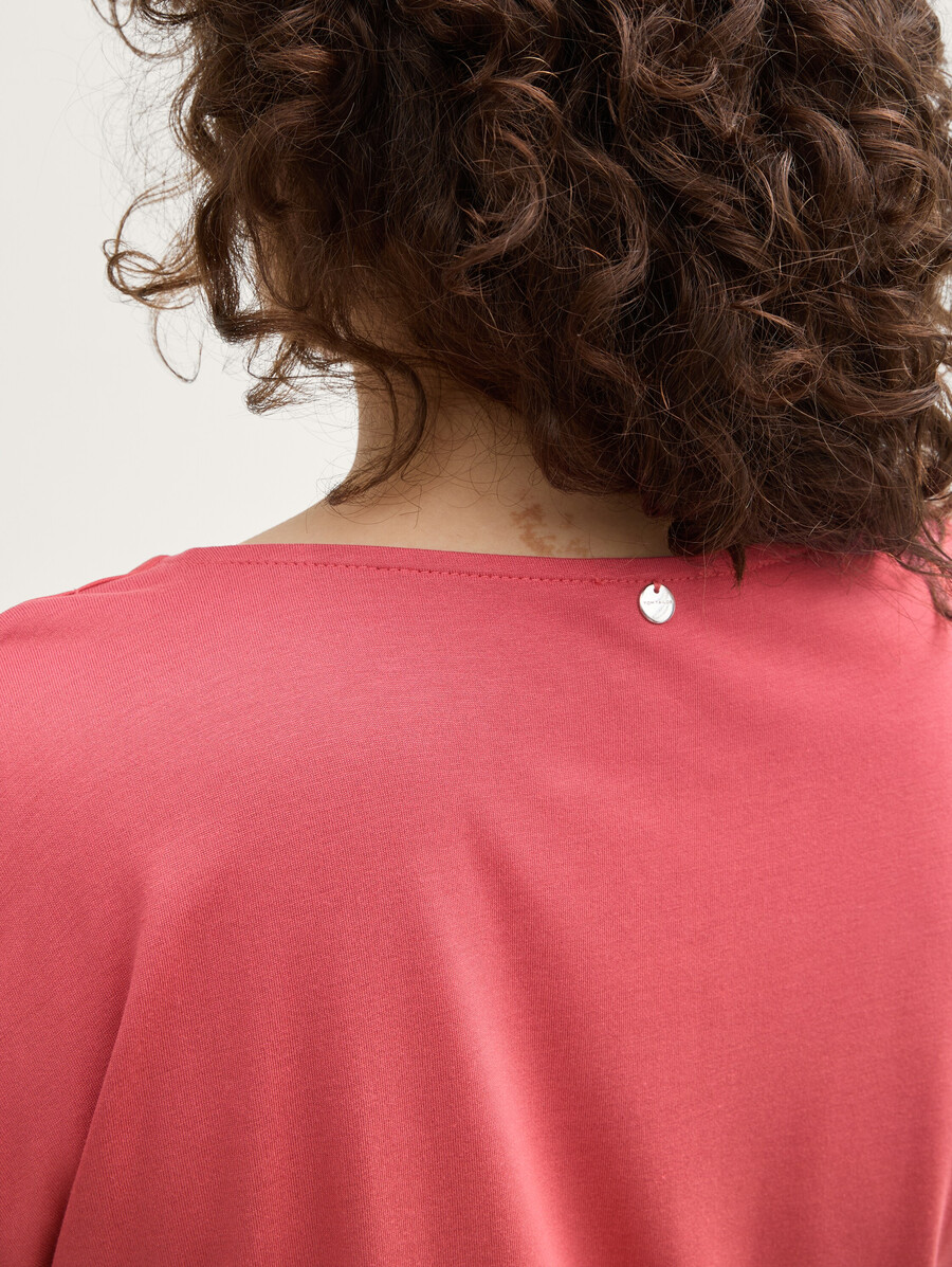 talla grande - camiseta en mezcla de materiales