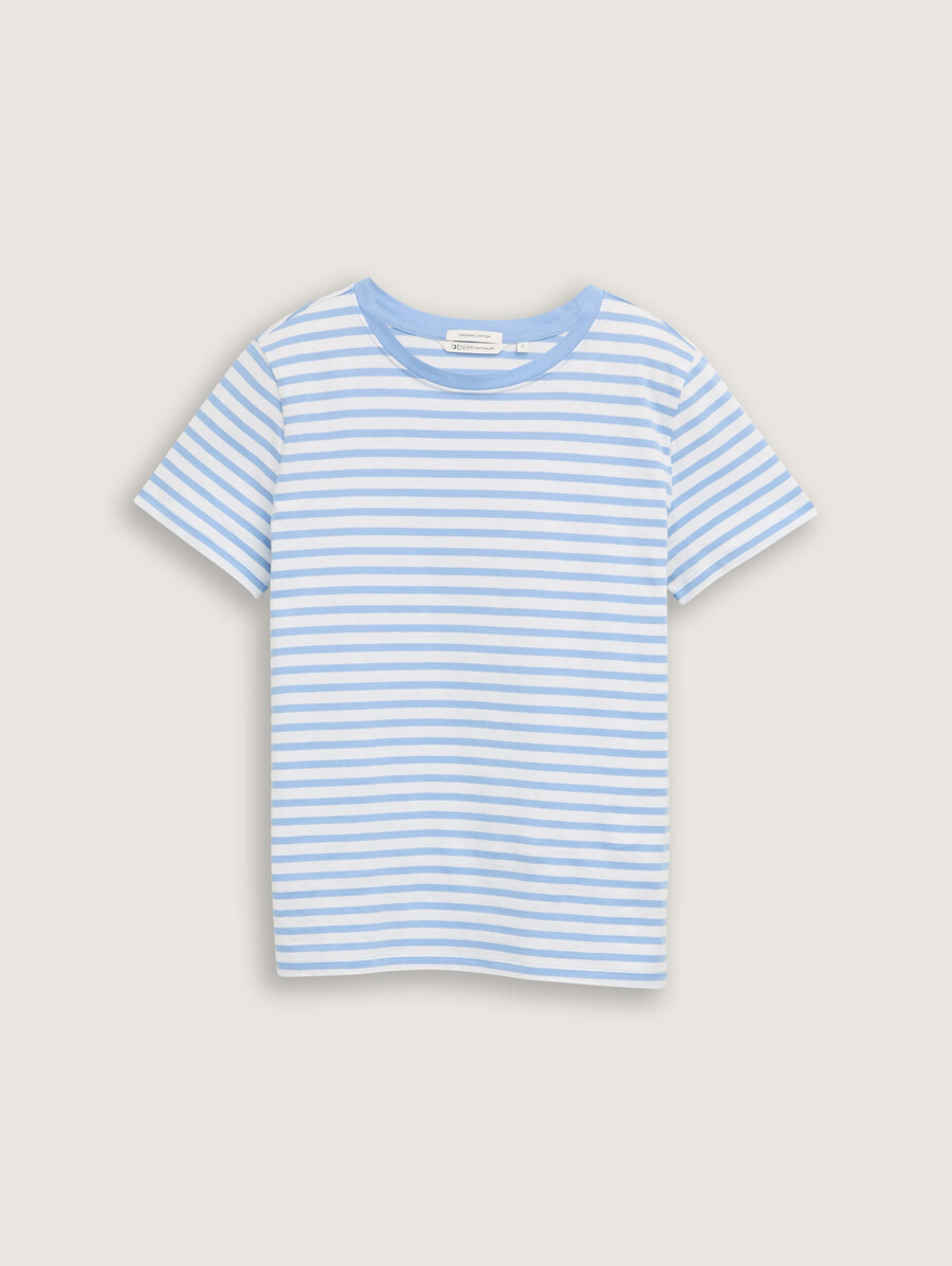 camiseta con estampado de rayas