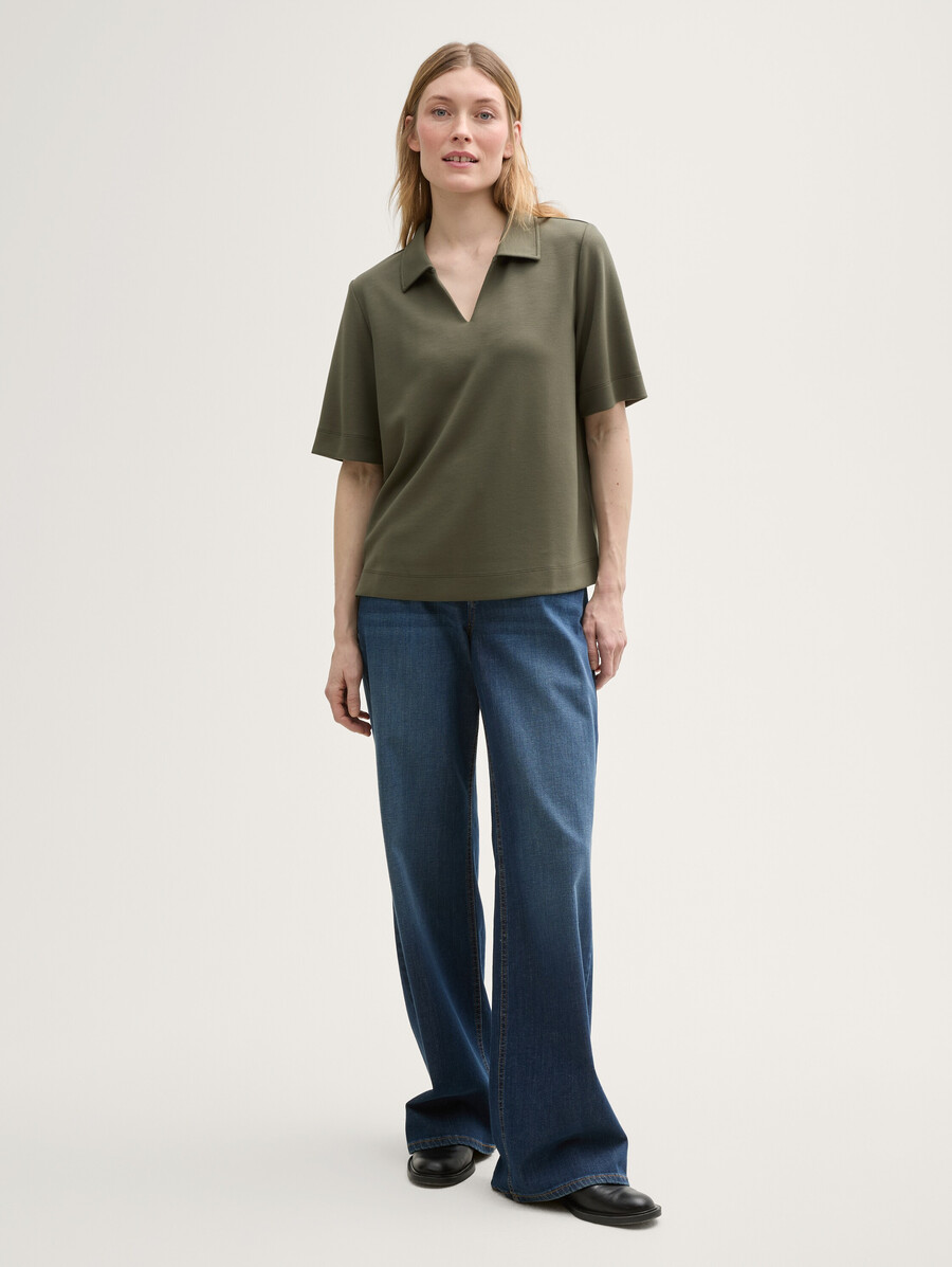 camiseta con cuello polo