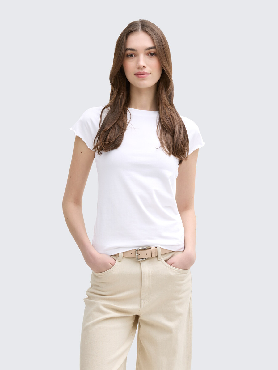 camiseta raglán de corte entallado